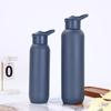Steel Thermal Water Bottle Double Wall Straw Vacuum Tumbler Sports Bottle 580/1000ml