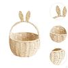 Hand Woven Basket DIY Flower Arrangement Festival Decoration Organizing Portable with Handles Party