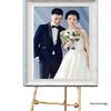 European-Style Wrought Iron Easel Floor Stand for Photos and Posters