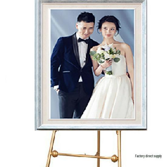 European-Style Wrought Iron Easel Floor Stand for Photos and Posters