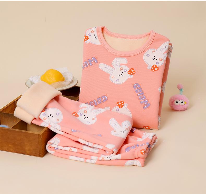 

Детский пижамный комплект с флисовой подкладкой: Теплое осенне-зимнее нижнее белье для мальчиков и девочек, размеры маленькие/средние. 150 cm