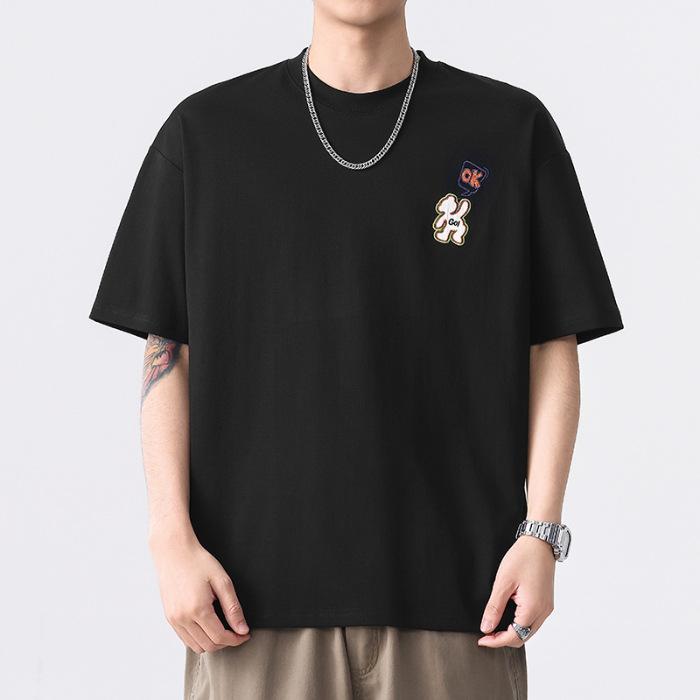 New Summer Men's Round Neck Short T-shirt Short Sleeve Thin Casual Youth Half-sleeved Shirt