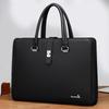 Men's Large Capacity Business Briefcase and Shoulder Messenger Bag