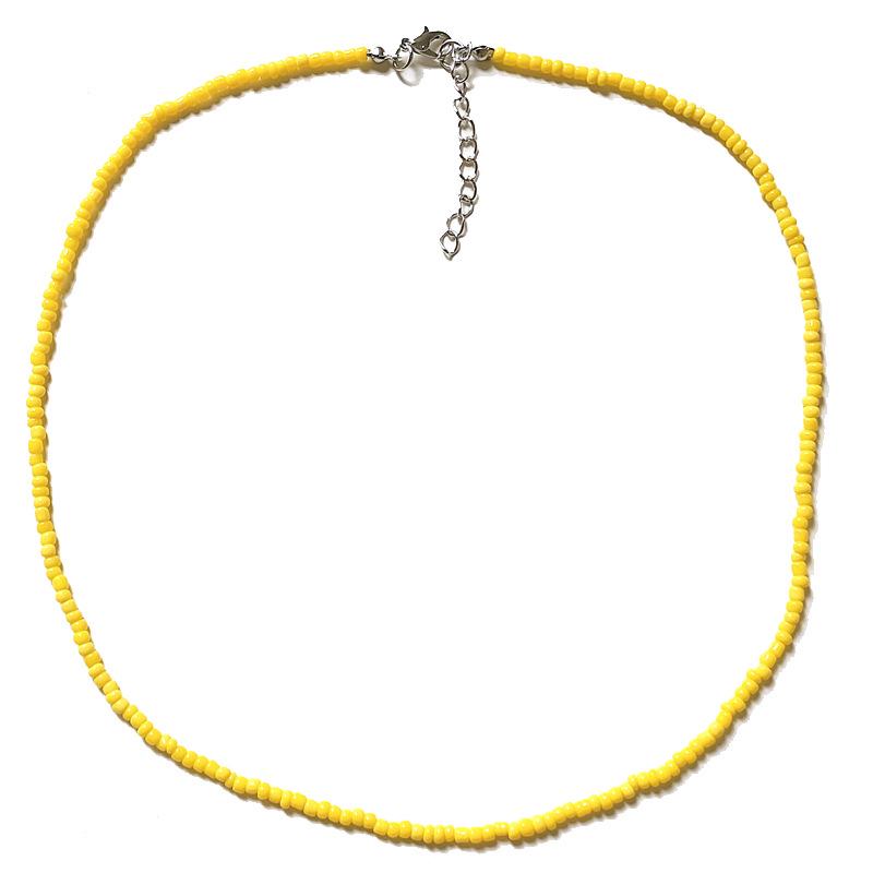 50cm Colorful Bohemian Seed Bead Choker Necklace – Perfect for Halloween & Christmas