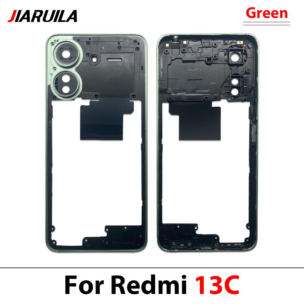 Nuovo Supporto Telaio Centrale Posteriore Alloggiamento Riparazione e Sostituzione per Redmi 13 13C 14C 5A Telaio Centrale Posteriore