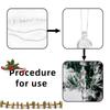 Transparent Icicle Ornaments For Christmas Tree Festive Holiday Decorations Pack Of 12