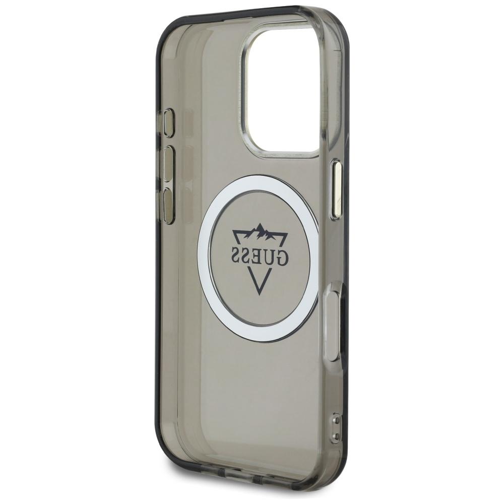 Etui Guess Iml Metal Mountain Logo       Magsafe Do Iphone 16 Pro Max Czarny