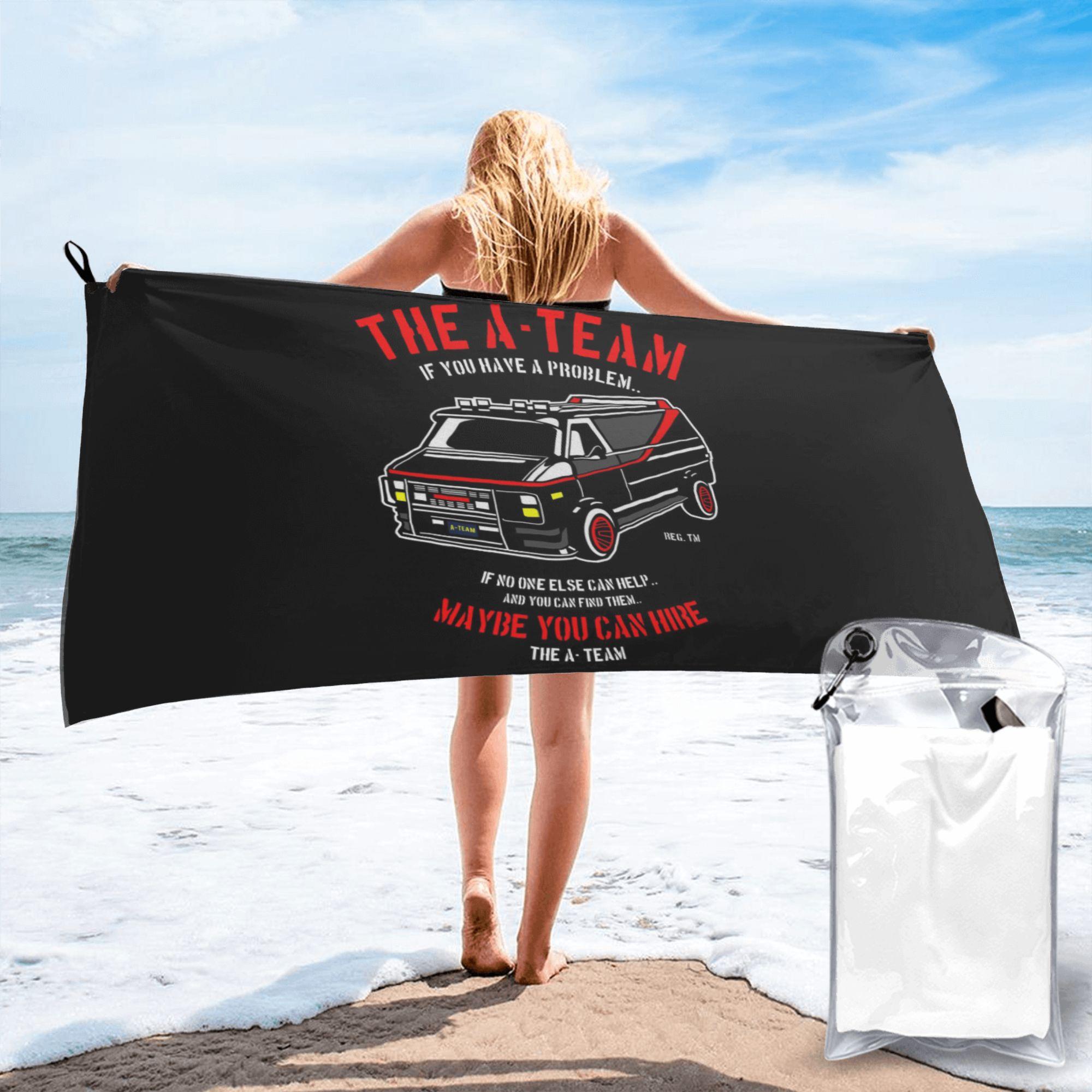

The A Team Beach Towel Soft Microfiber Quick Dry Absorbent Quick Towels For Bath W30*H60(CM)
