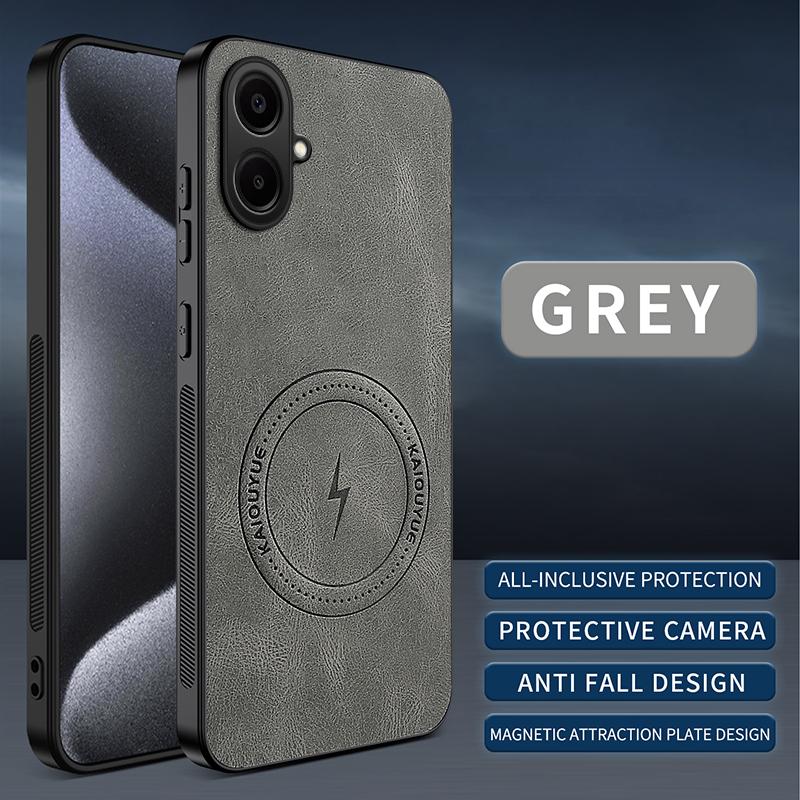 For Samsung A07 Luxury Matte Cortex Leather Phone Case  For Samsung Galaxy A07 Shockproof Silicone Magnetic Protection Cover