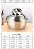 304 Stainless Steel Multi-Use Basin with Lid - Ideal for Washing Vegetables, Kneading Dough, Mixing, and Cooking