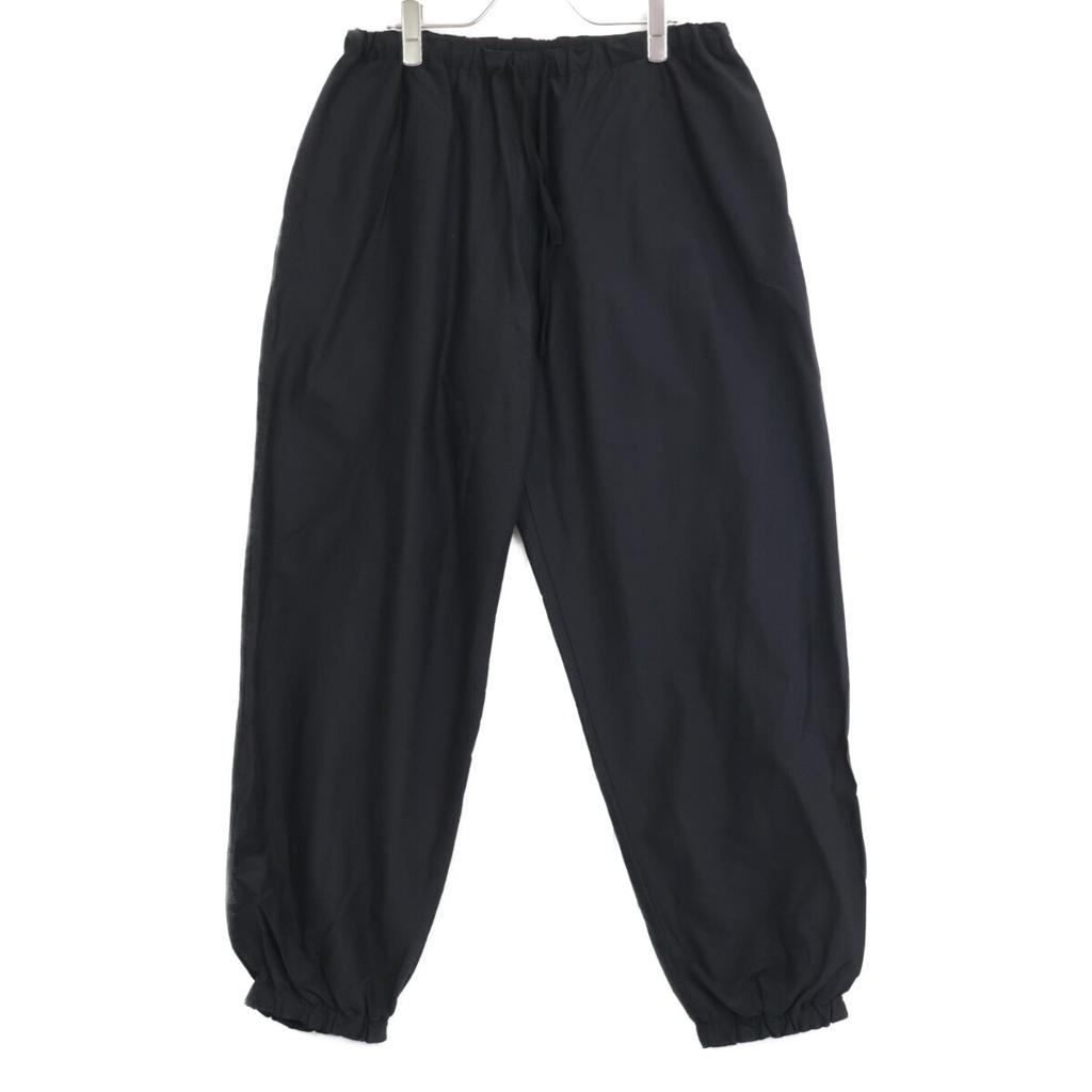 COMOLI 25Stainless Steel B01-06014 Black Cotton X Silk Drawstring Reversible Pants Bottoms Not Written blackUsed