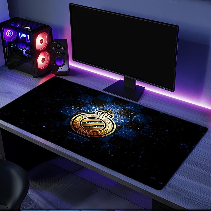 Golden Club Atletico Emblem Mouse Pad, Rubber Base, Mouse Pad for Gamers and Office Use, Gaming Desk , Easy To Clean Mat Christmas fan gifts