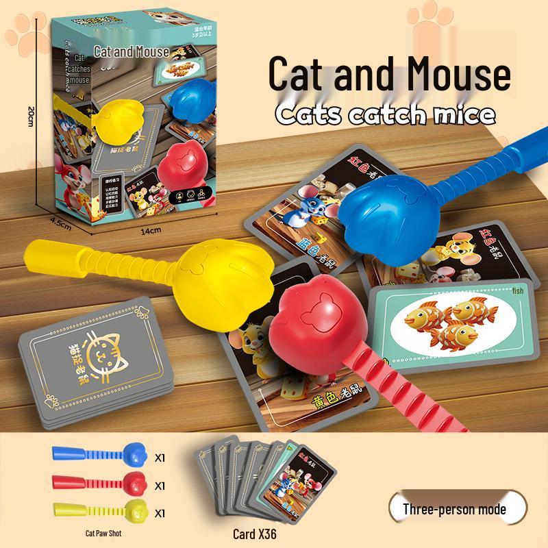 Cat and Mouse Kids  Interactive Board Game: Boosts Reaction, Focus, and Intelligence in a Fun Parent-Child Battle