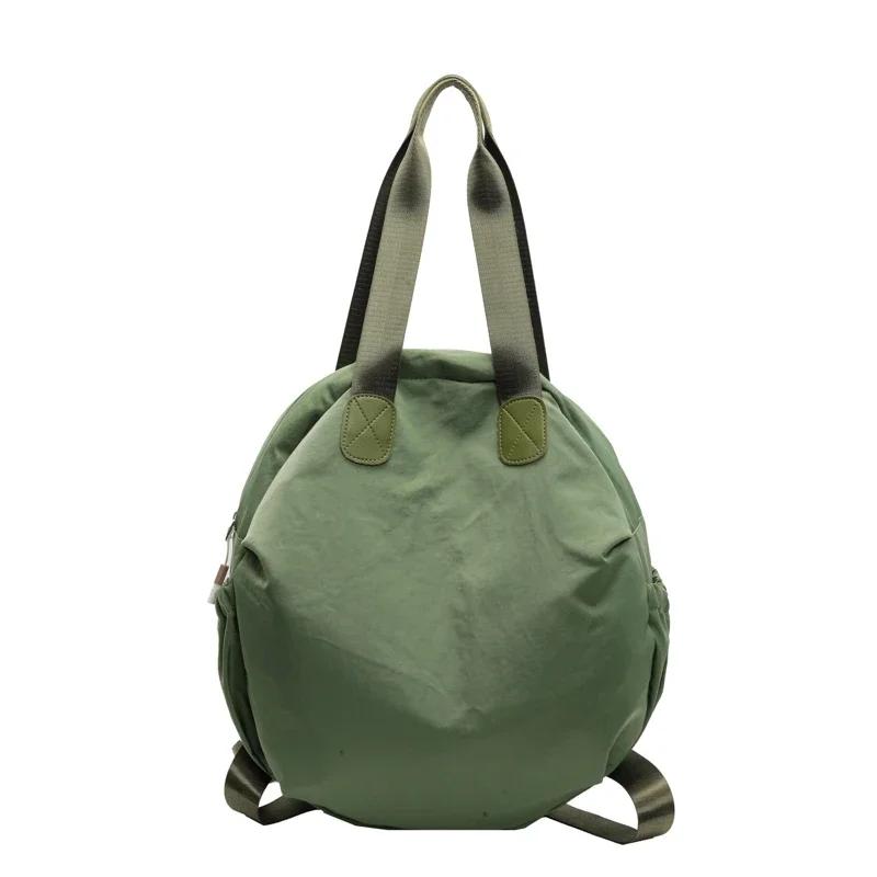 Casual Concise Large Capacity Nylon Zipper Shoulder Bags  High Quality Sewing Thread Versatile Trend Women's Handbags