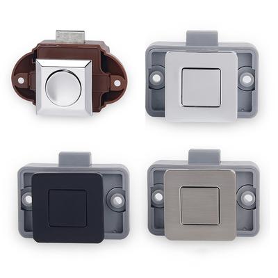 KAK 5pcs Camper Car Push Lock RV Caravan Boat Motor Home Cabinet Drawer Latch Button Locks Keyless Furniture Door Lock Hardware
