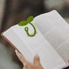 Knitted Crochet Leaf Sprout Bookmark Leaf Decor Green DIY Craft Cute Handmade Crochet Accessories Gift For Holidays New Year