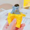 Cheese Mouse Pressing Pinch Music Stress Relieving Toy Squeezing Vent Stress Relieving Toy Girl Birthday Gift Desktop Decoration