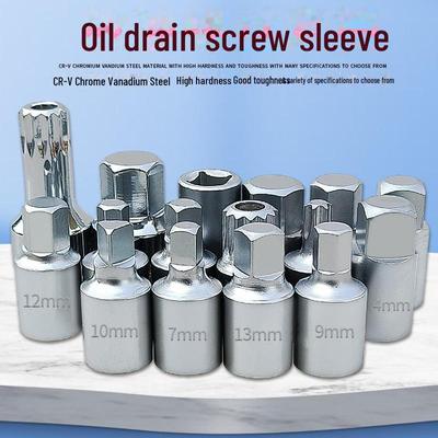 4 Corner Hexagon Square Head Oil Pan Screw Set Gearbox Socket Wrench