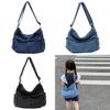 Trendy Denim Casual Shoulder Bag For Kids Unisex Stylish Outdoor Travel Use
