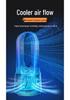 Silent USB Rechargeable Desktop Leafless Tower Fan with Power Display