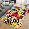Colorful Cartoon Pattern Carpet Featuring Three Characters for Kids Room Suitable for use as an anti-slip for living room bedroom sofas