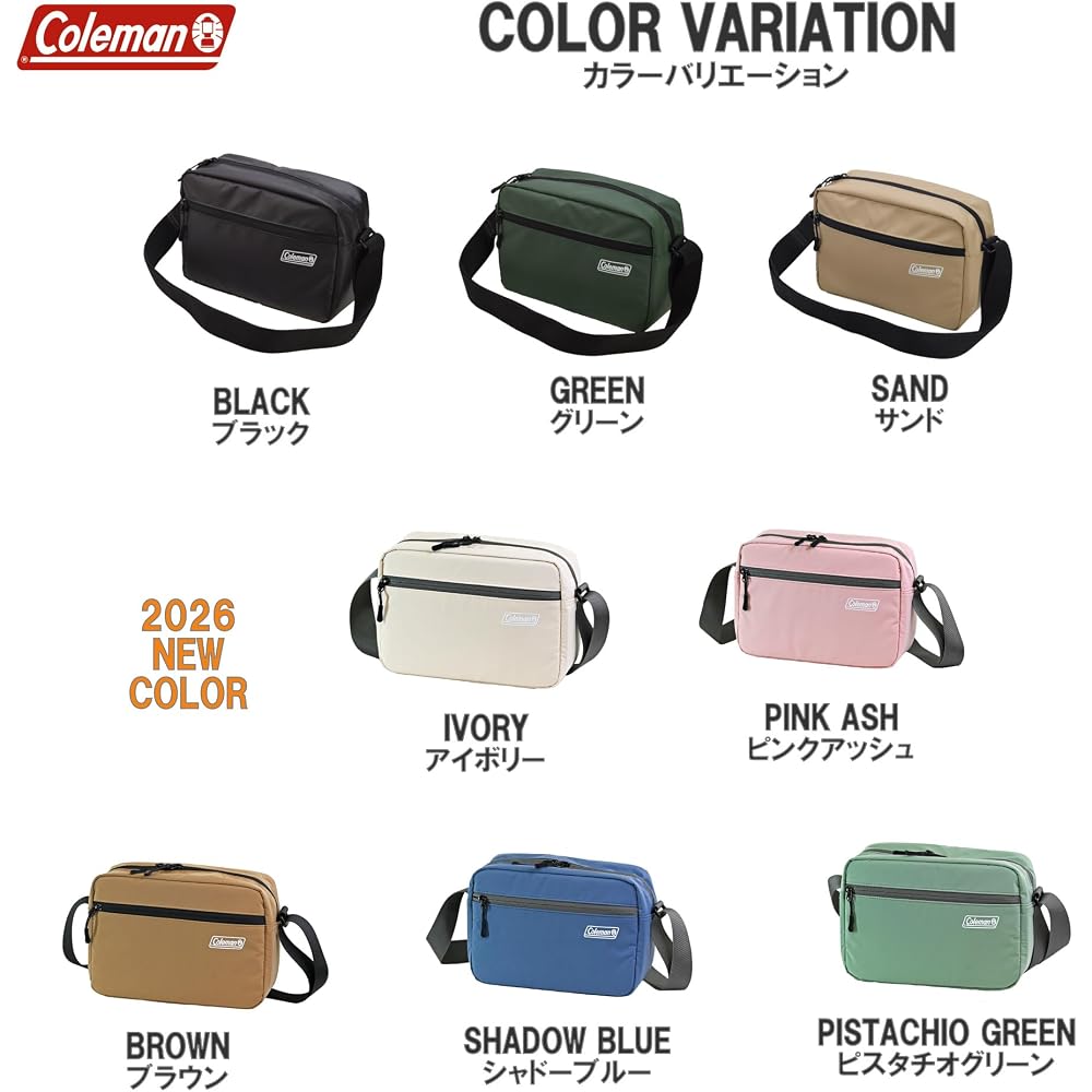 Etsumi & Coleman Camera Bag, Coleman Mini Shoulder Bag 3.6L [Back Pocket & 2 Dividers] Shadow Blue VCO-8797