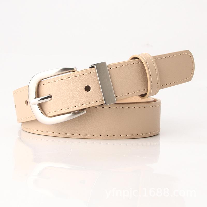 Women's Leather Belt Korean Style Fashion Waistband Simple Student Jeans Decor Belt for Ladies