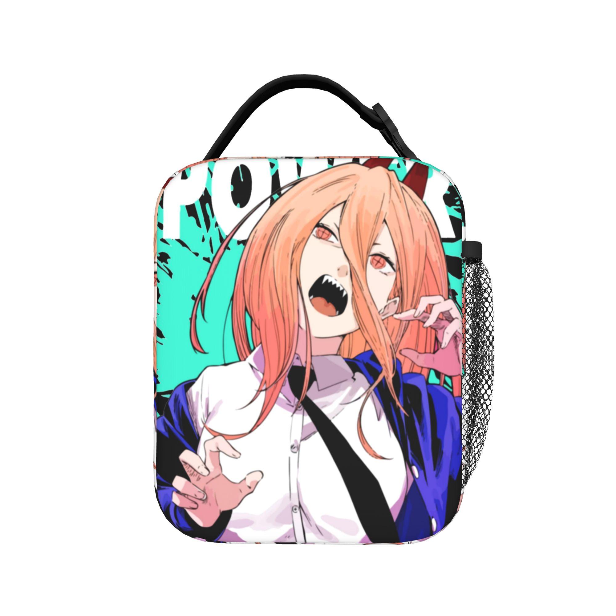 Sac à lunch isotherme C-Chainsaws Man Grand conteneur à lunch anime Sac isotherme Sac fourre-tout pour lunch Box Plage Voyage Hommes Femmes One Size