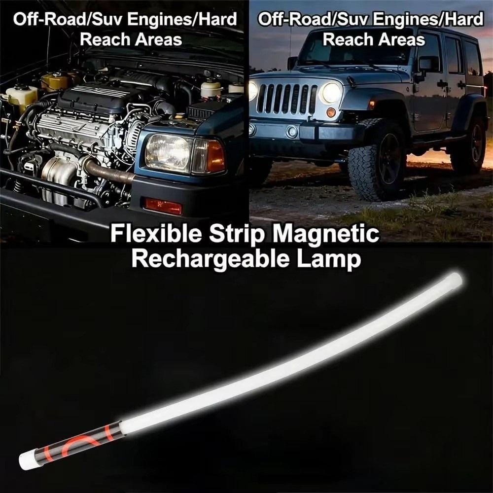 Torcia LED a Bastone da 27 Pollici 3 Modalità di Luminosità Luce LED Flessibile per Vani Motore