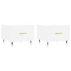 VidaXL Coffee Tables 2 Pcs White 50x50x40 Cm Engineered Wood 829349