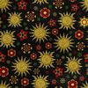 Royal Samt Stoff Polyester Zum Nähen - Motiv Sonne Und Blumen