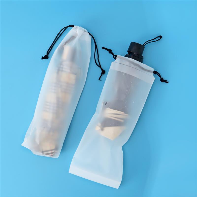Buy Matte Translucent Plastic Bag Umbrella Storage Bag Reusable