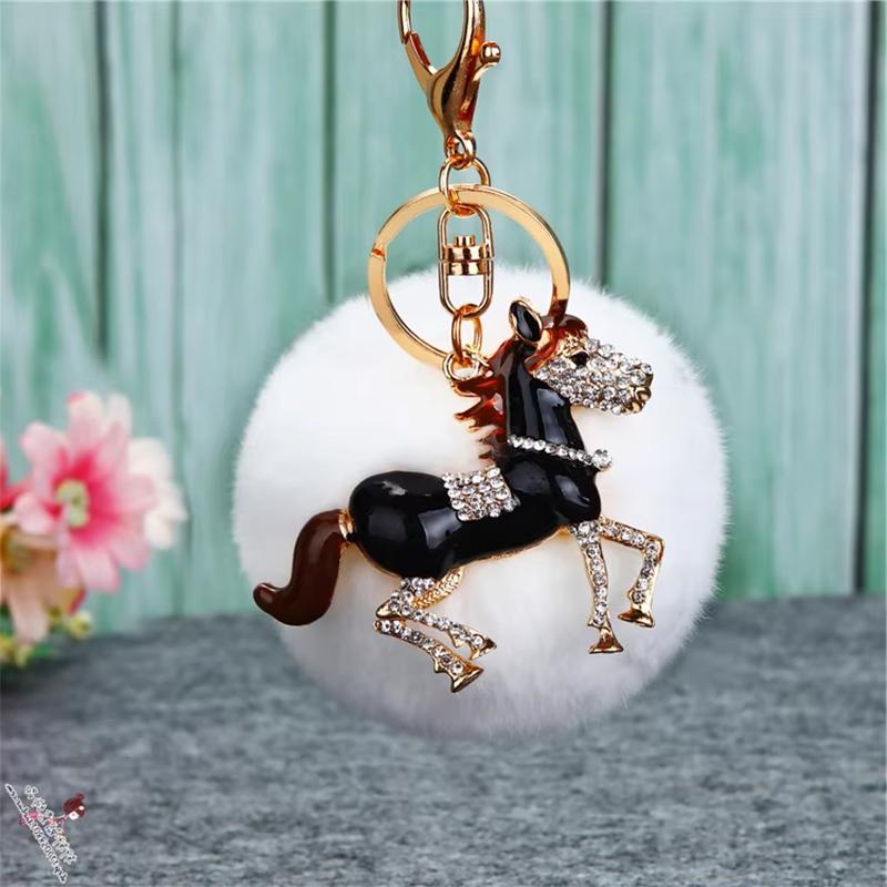  Pony Car Keychain Bag Pendant Metal Keychain Year Of The Horse
