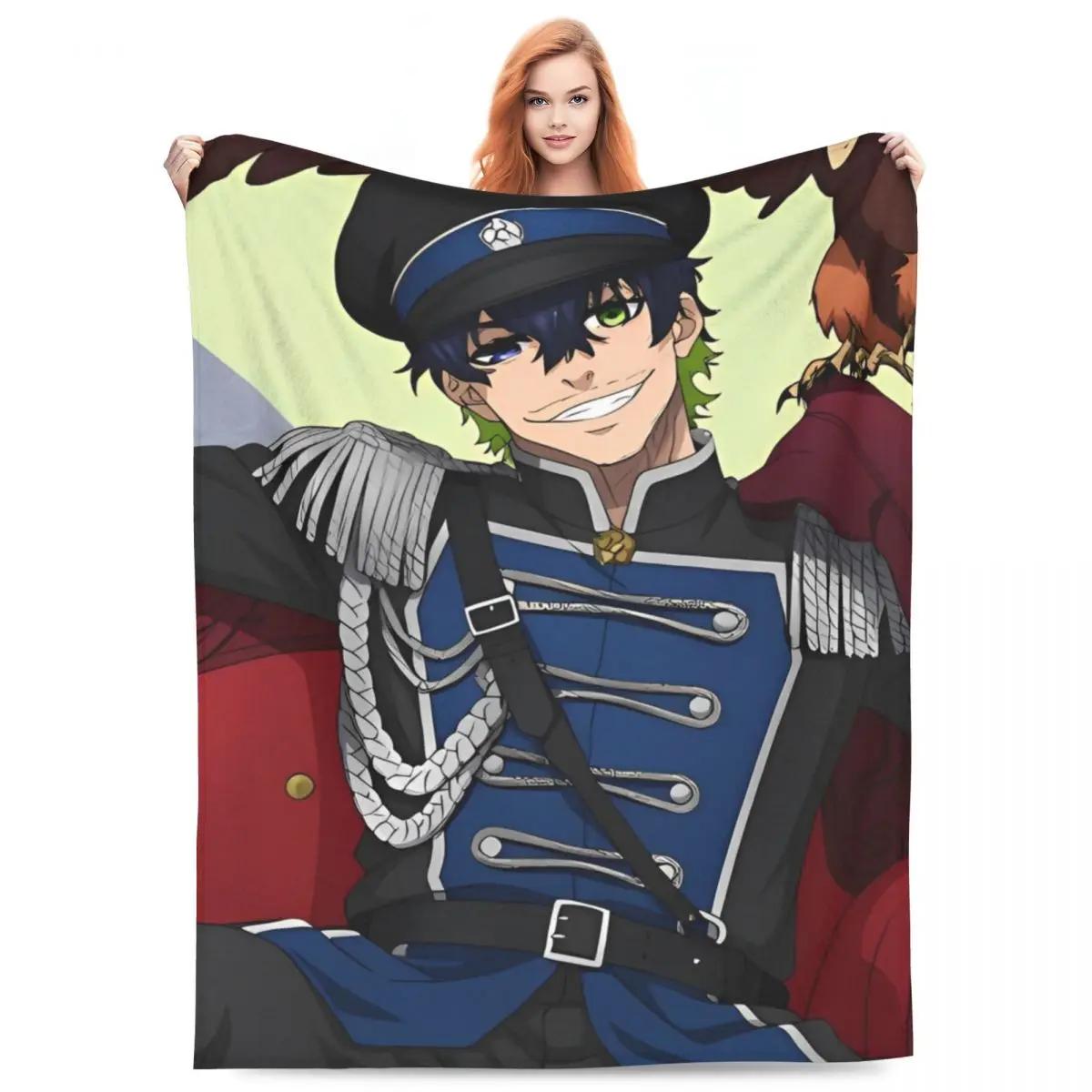 

Nagi Seishiro Blankets Fleece Manga Anime Blue Lock Soft Throw Blanket for Bedding Couch Bed Rug 30x40in