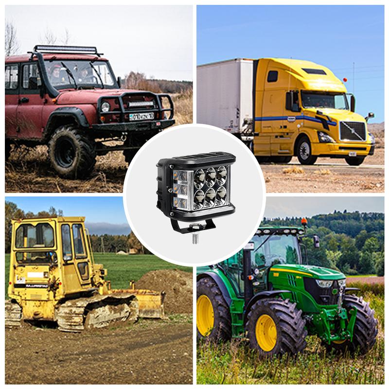 12LED Offroad Spot Flood Combo Work Light Bar LED for Car Truck Boat Tractor Spotlight Light Bar Car Headlights Fog Lamp