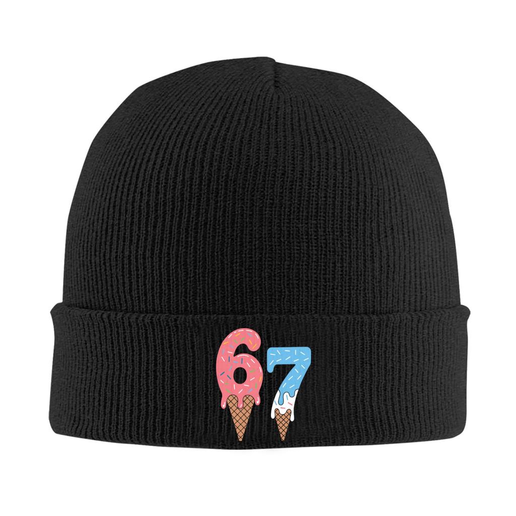 Bruh It's My Birthday 67 Six Seven 6-7 Funny Brainrot Hats Autumn Winter Skullies Beanies Ski  Cap Men Women Acrylic Knitted Hat
