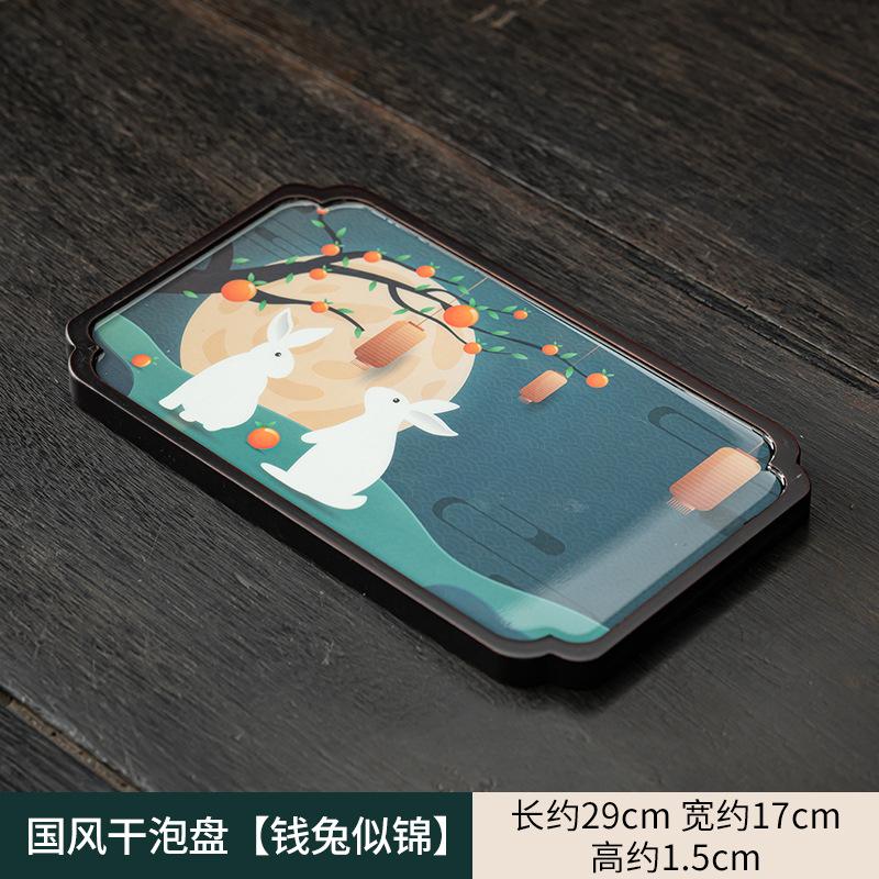Chinese Style Tea Tray Natural Bamboo Dry Bubble Tea Table Home Kung Fu Tea Set Bamboo Tray