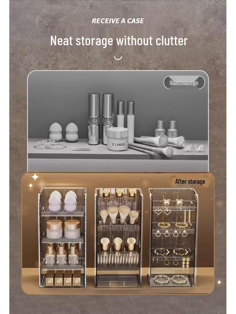 Mirror Cabinet with Interior Dividers for Bathroom Vanity and Cosmetic Storage