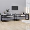 Day and Night - Day and Night Transparent Tempered Glass TV Cabinet 200x40x40.5 Cm