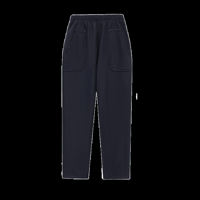 Paosite Fleece-lined Winter Elastic Waist Pants for Mid-aged Women