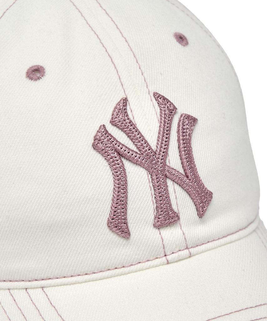 Emelbi Basic Denim Unstructured Ball Cap Ny (Cream)