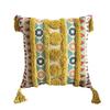 New Tufted Linen Printed Pillow Cover Bohemian Style Sofa Bedroom Bedside Decorative Cushion