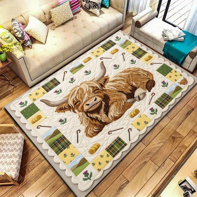 Fabric Animal Sleeping Panda Carpet Rug for Living Room Bedroom Home Sofa Decoration,Kids Play Non-slip Floor Mat