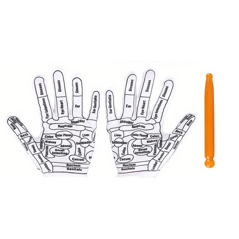 Handschuhe Hand Reflexzonenmassage Akupunkturpunkt Akupressur Werkzeuge Hände Entlasten Spa Stick Akupunkturpunkte Punkt Wiederverwendbare