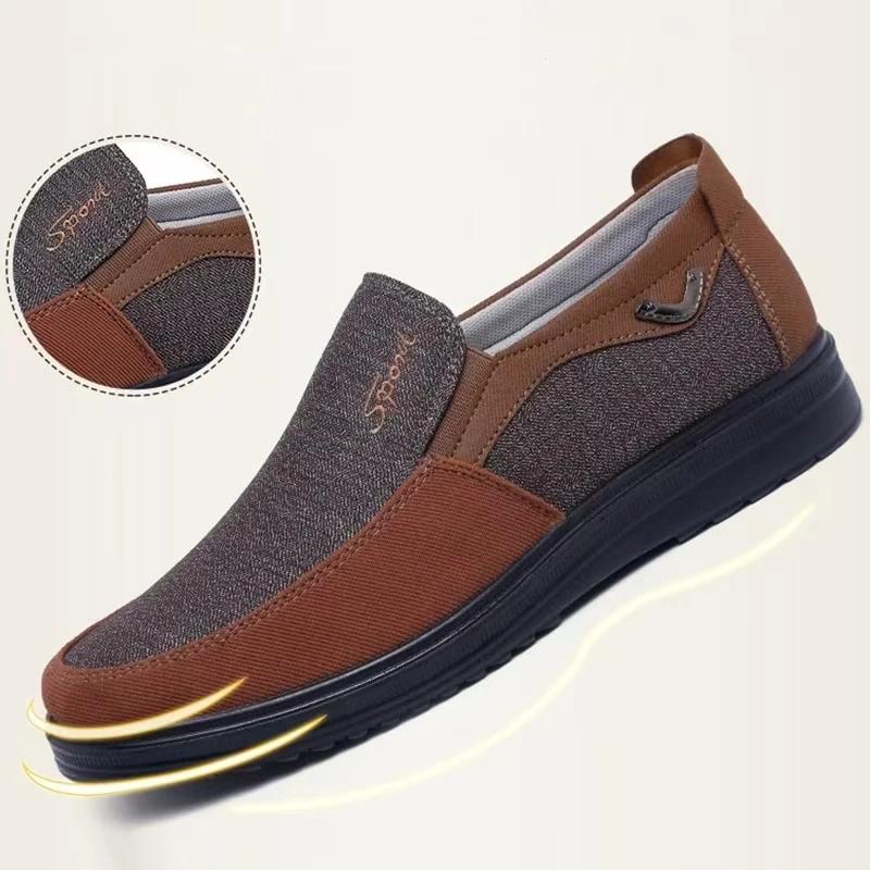 Fashion Men's Canvas Shoes New Summer Classic Loafers Men Casual Shoes Breathable Lightweight Flat Plus Size Male Sneakers Tenis Hombres