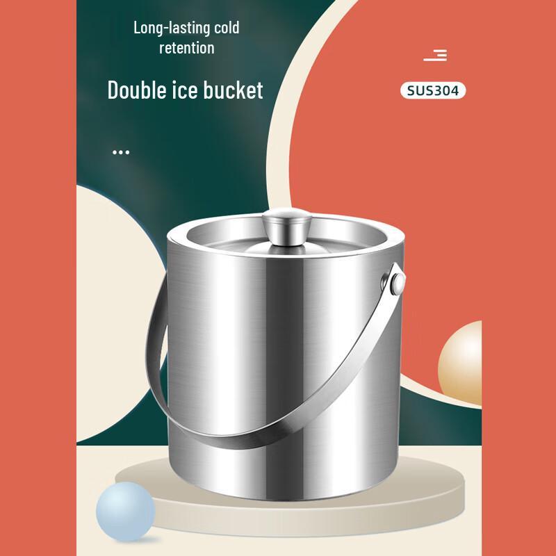 Homeglen 304 Edelstahl Doppelwandiger Eisbehälter