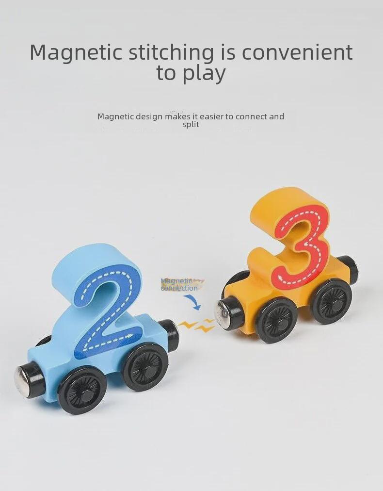 Magnetic Digital Train Building Blocks Educational Toys for Boys & Girls, Ages 1-5