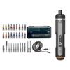 Cordless Magnetic Electric Screwdriver Kit 7 Adjustable Setting Fast Charging Design With Multiple Bit For Functional Use