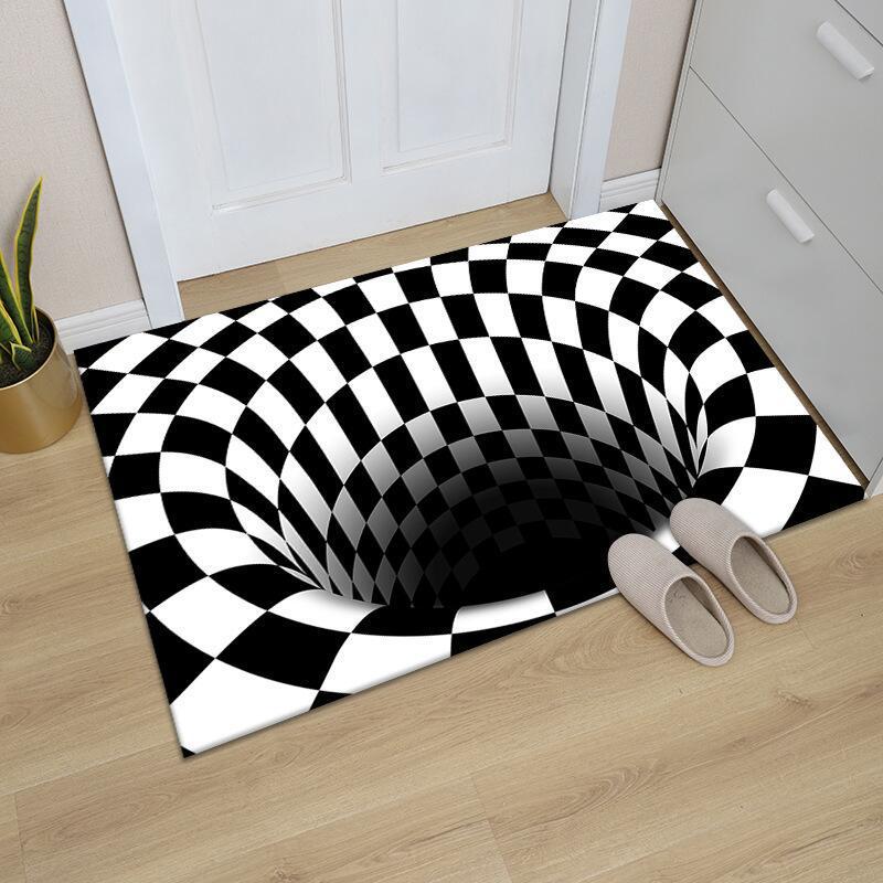 3D Optical Illusion Vortex Carpet - Bedroom & Living Room Floor Mat