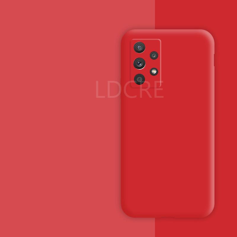 For Samsung Galaxy A72 Case For Samsung A72 Cover Silicone Soft Liquid Silm Rubber Case For Samsung Galaxy A72 A52 A12 A51 M51